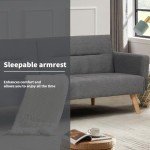 Familand 3-Seater Convertible Sofa Bed - Grey