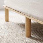 Zinus Bamboo Queen Bed Frame - Coastal Nordic Style