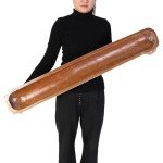 Rustic Hand-Carved Wooden Dough Bowl – 40 Inch