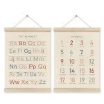 Alphabet & Numbers Poster Frame Set for Kids