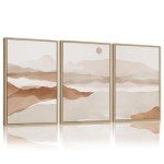 Boho Beige Wall Art Print Set of 3