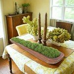 Rustic Hand-Carved Wooden Dough Bowl – 40 Inch