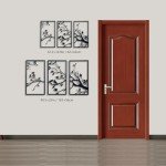 Birds on Branch Metal Wall Art Decor – 3 Pieces