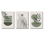 Sage Green Boho Wall Art Set of 3