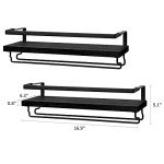 Rustic Wall Mounted Wine Rack Set of 2