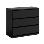 Black Bedroom Dresser with Drawers by Oikiture