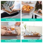 Wooden Lap Desk with Cushion for Easy Dining