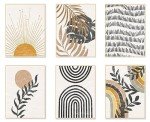 Set of 6 Boho Geometric Wall Posters