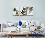 Framed Tropical Plants Canvas Art Set - 3 Pieces