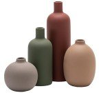 Ceramic Vase Set of 4 for Home Decor