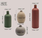 Ceramic Vase Set of 4 for Home Decor