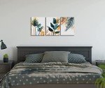 Framed Tropical Plants Canvas Art Set - 3 Pieces