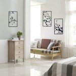 Birds on Branch Metal Wall Art Decor – 3 Pieces