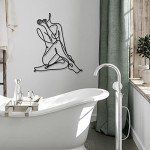 3-Piece Minimalist Metal Woman Wall Art Set