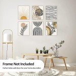 Set of 6 Boho Geometric Wall Posters