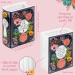 Book-Shaped Ceramic Vase for Home Decor