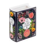 Book-Shaped Ceramic Vase for Home Decor