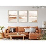 Boho Beige Wall Art Print Set of 3