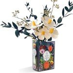 Book-Shaped Ceramic Vase for Home Decor