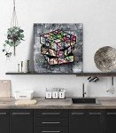 Banksy-Inspired Canvas Wall Art for Bedroom