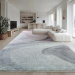 Cinknots Modern Abstract Area Rug - Grey/Pink 200x300cm
