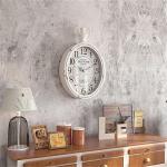 Vintage Oval Wall Clock for Home Decor
