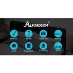 King Size Upholstered Bed Frame with Tufted Headboard