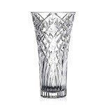 Large Crystal Clear Glass Flower Vase, 12”