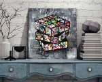 Banksy-Inspired Canvas Wall Art for Bedroom