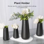 Black Matte Simple Style Vase for Home Decor