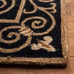 Safavieh Chelsea Black Wool Area Runner 0.6m x 1.2m