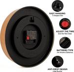 Colorful Kids Wall Clock - Silent and Educational