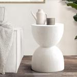 Oikiture Terrazzo Hourglass Side Table