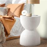 Oikiture Terrazzo Hourglass Side Table