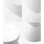 Oikiture Terrazzo Hourglass Side Table