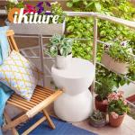 Oikiture Terrazzo Hourglass Side Table