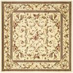 Safavieh Lyndhurst Ivory Floral 6' Square Rug