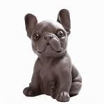Handmade Purple Clay Bulldog Tea Pet Figurine