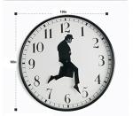 Silly Walks Wall Clock for Fun Decor