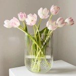 Unique U-Shape Clear Glass Flower Vase
