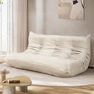 Beige Vintage Chic 3-Seater Sofa