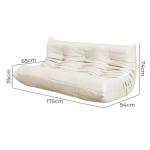 Beige Vintage Chic 3-Seater Sofa