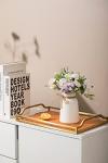 Small White Ceramic Vase for Home Decor