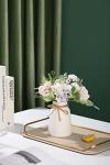 Small White Ceramic Vase for Home Decor