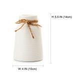 Small White Ceramic Vase for Home Decor
