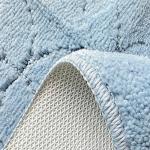 Burgundy Bath Mats Set - Machine Washable Non-Slip