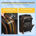 5-Piece Expandable Softside Luggage Set with Spinner Wheels