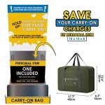 Spirit Airlines Foldable Travel Duffel Bag - Army Green