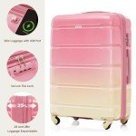 Merax Expandable 3-Piece Hardshell Luggage Set