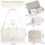 ETRONIK Women's Large Duffle Bag Set - Beige